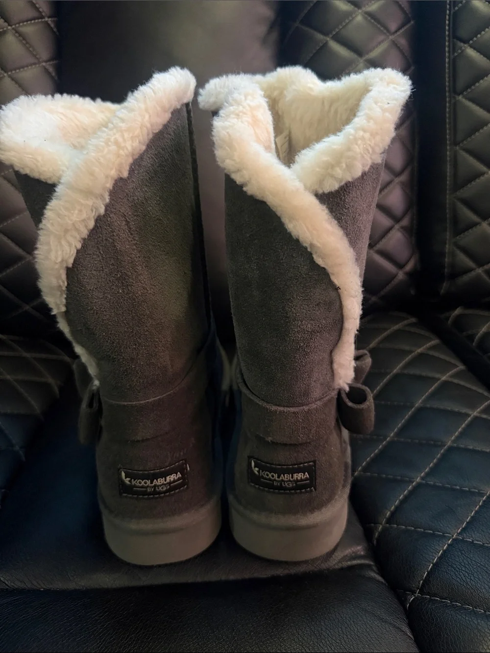 Kookaburra by UGG- Women’s Faux-Suede Shearling Winter Boots - Grey